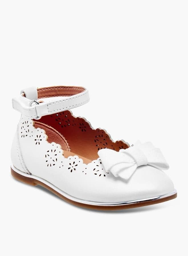 Girls Scallop Laser Cut Mary Jane Shoes 1944B17755 - Image 1