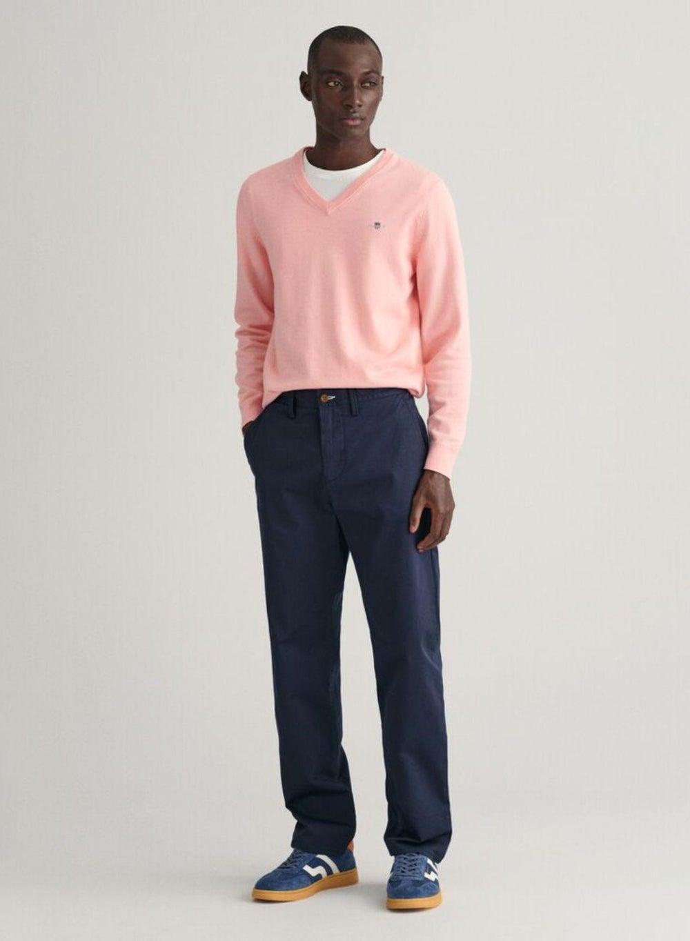Gant Regular Fit Navy Twill Chinos - Image 1