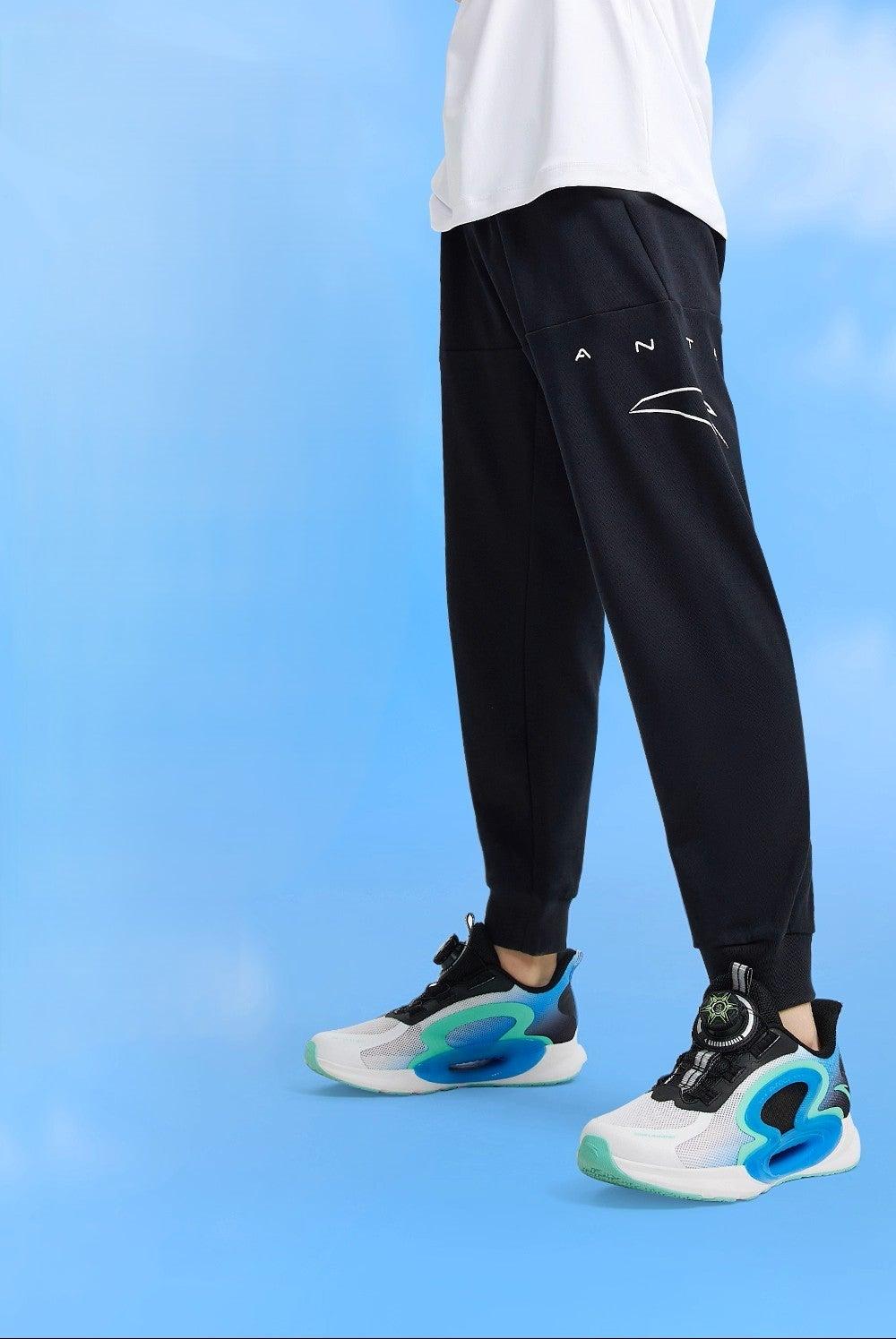 Black Knit Track Pants Cross Training Performance Fit - Image 1