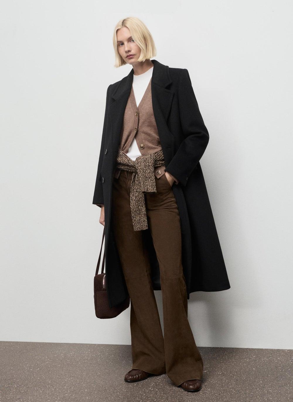 Elegant Double-Breasted Wool Blend Coat 17087767 - Image 1