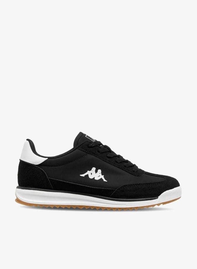 Black Logo Print Lace-Up Low-Top Sneakers Aw25W100 - Image 1