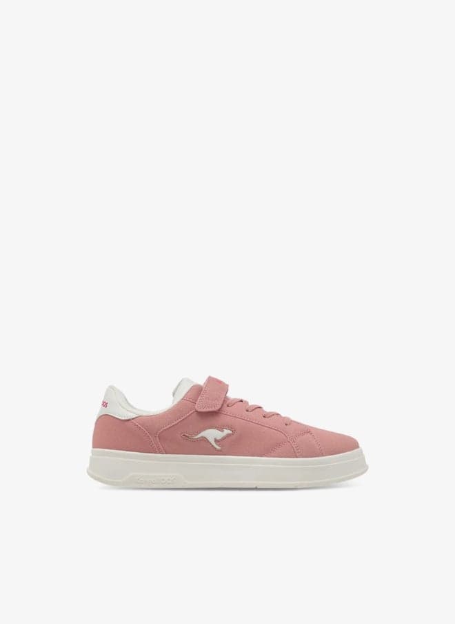 Girls Panelled Pink Sneakers 10275 Gj Velcro Fit - Image 1