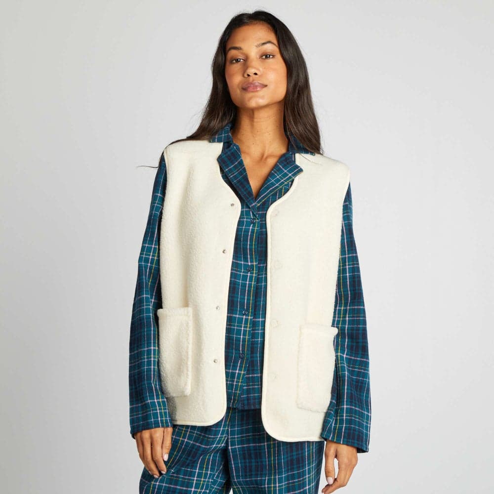 Reversible White Gilet for Men – Lightweight Polyester - Image 1
