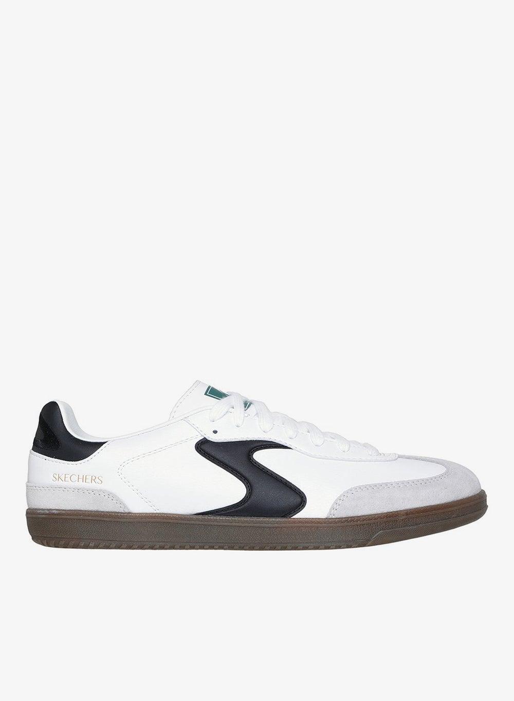 Skechers Hotshot Pyke White Black Court Sneaker - Image 1