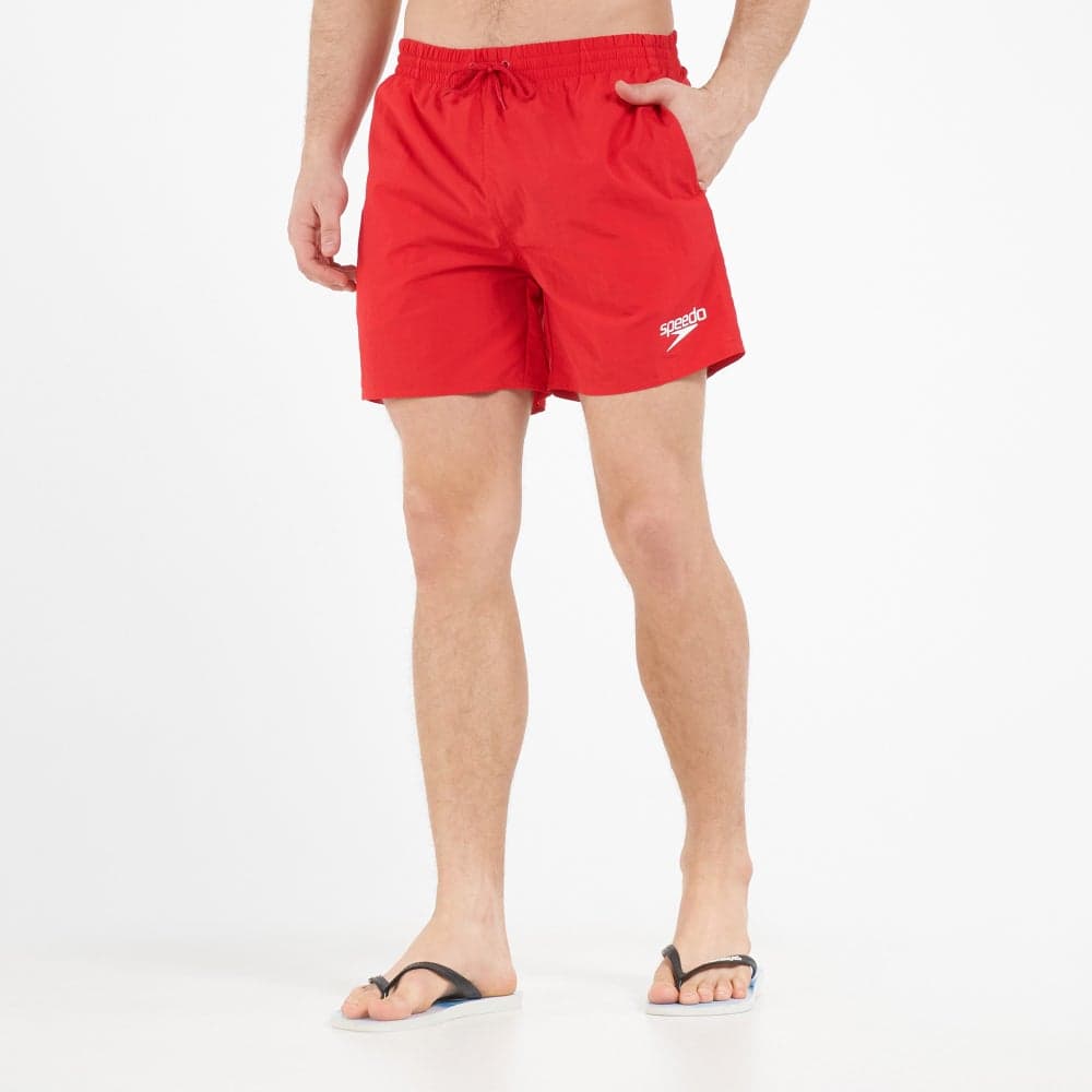 Men’s 16-Inch Red Swim Shorts in Recycled Nylon - Image 1