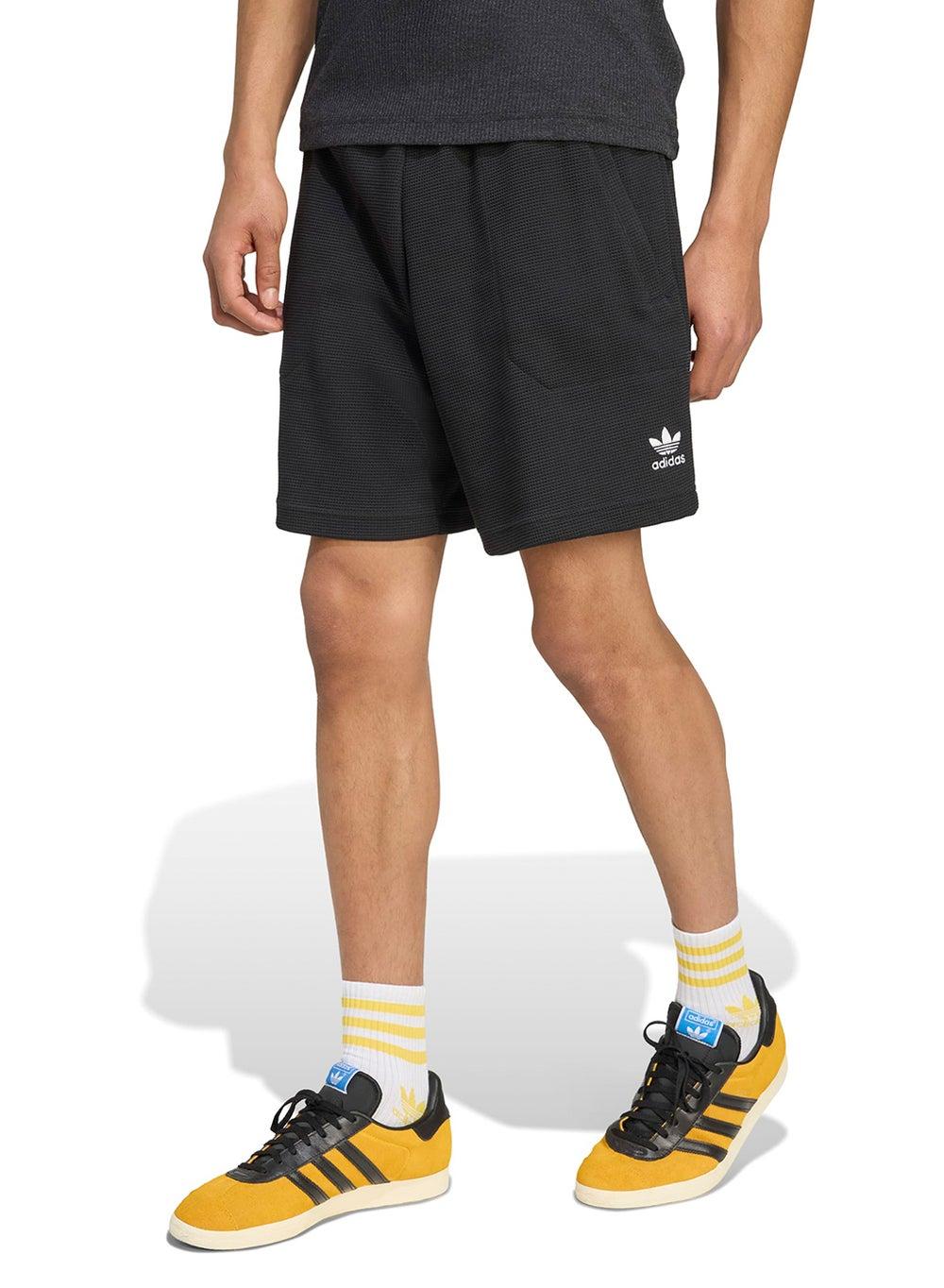 adidas Essential Trefoil Waffle Shorts KA7764 Black - Image 1