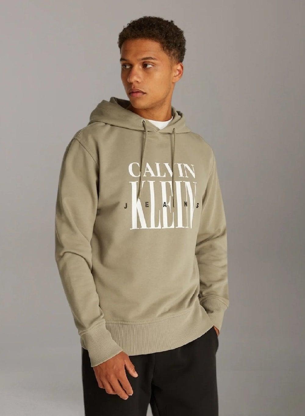 Serif Font Graphic Hoodie Tree House Cotton - Image 1