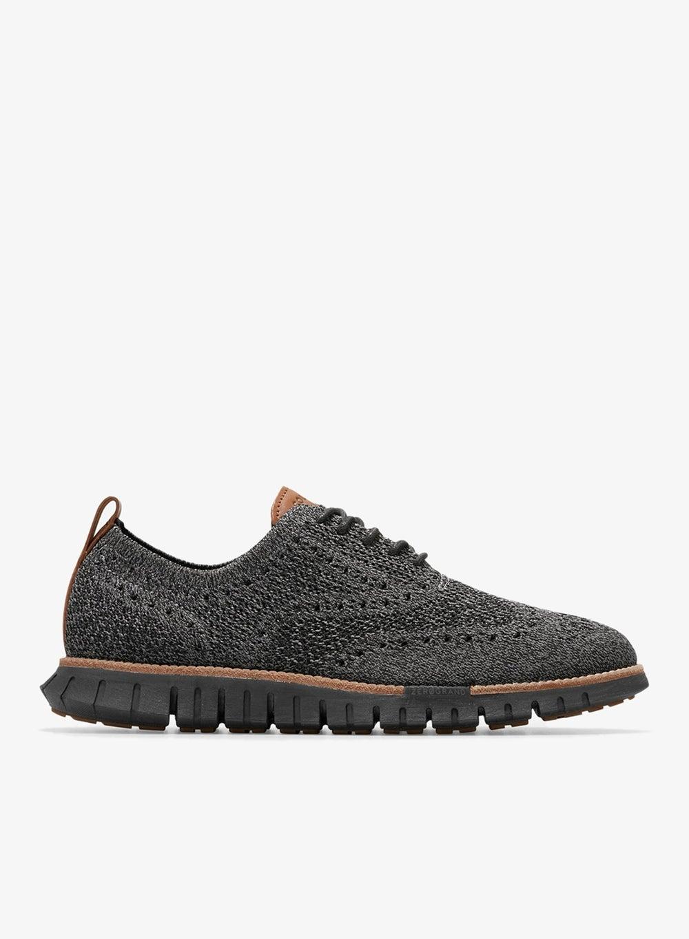 ZEROGRAND Remastered Stitchlite Wingtip Oxfords Grey - Image 1