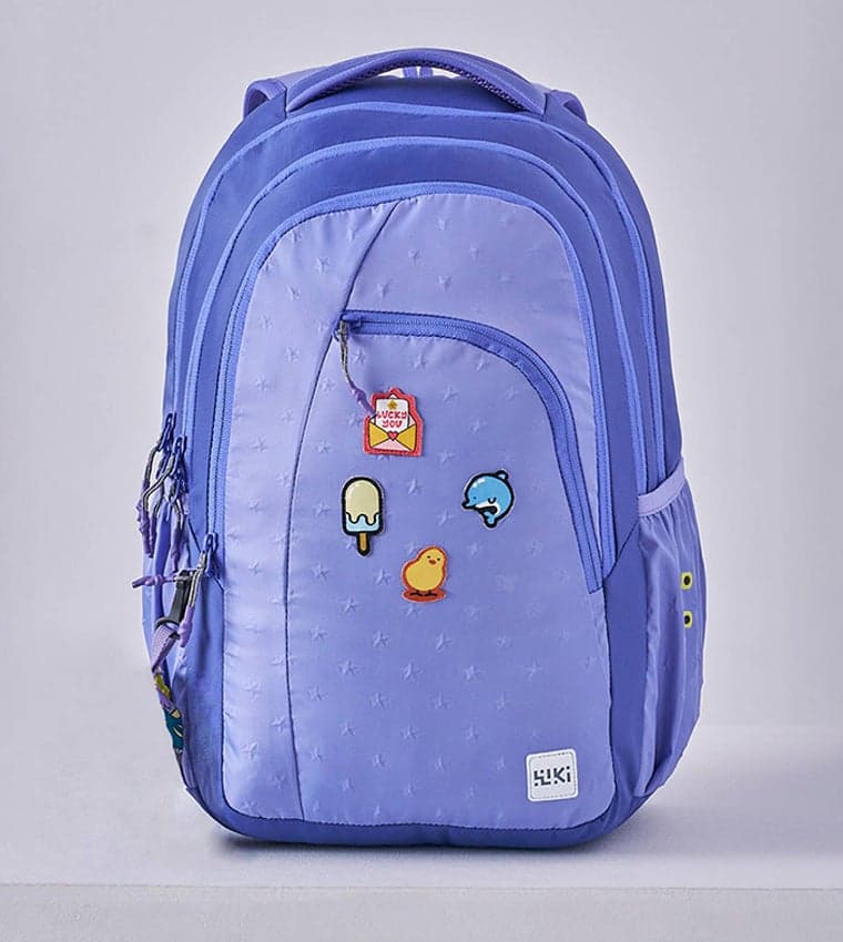Wiki Girl 3 Star 3D Purple Backpack - Image 1