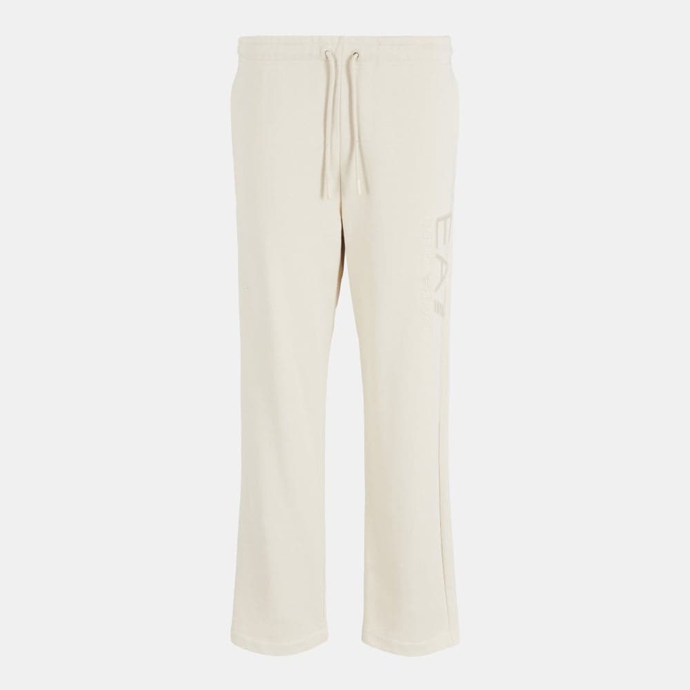 Men’s Train Logo Cotton Track Pants Beige - Image 1