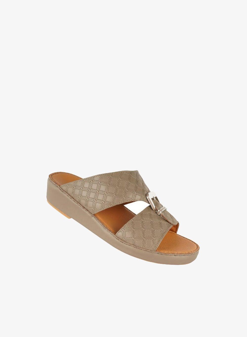 Barjeel Uno BB 11 Boys Leather Arabic Sandals Sand - Image 1