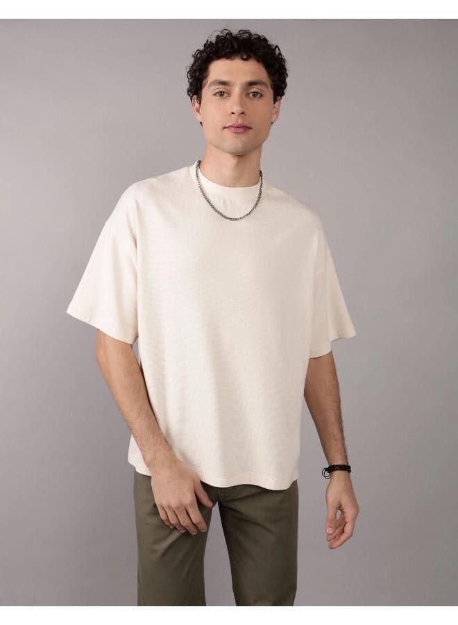 AE Textured Oversized Crew Neck T-Shirt U 1164 4216 141 - Image 1