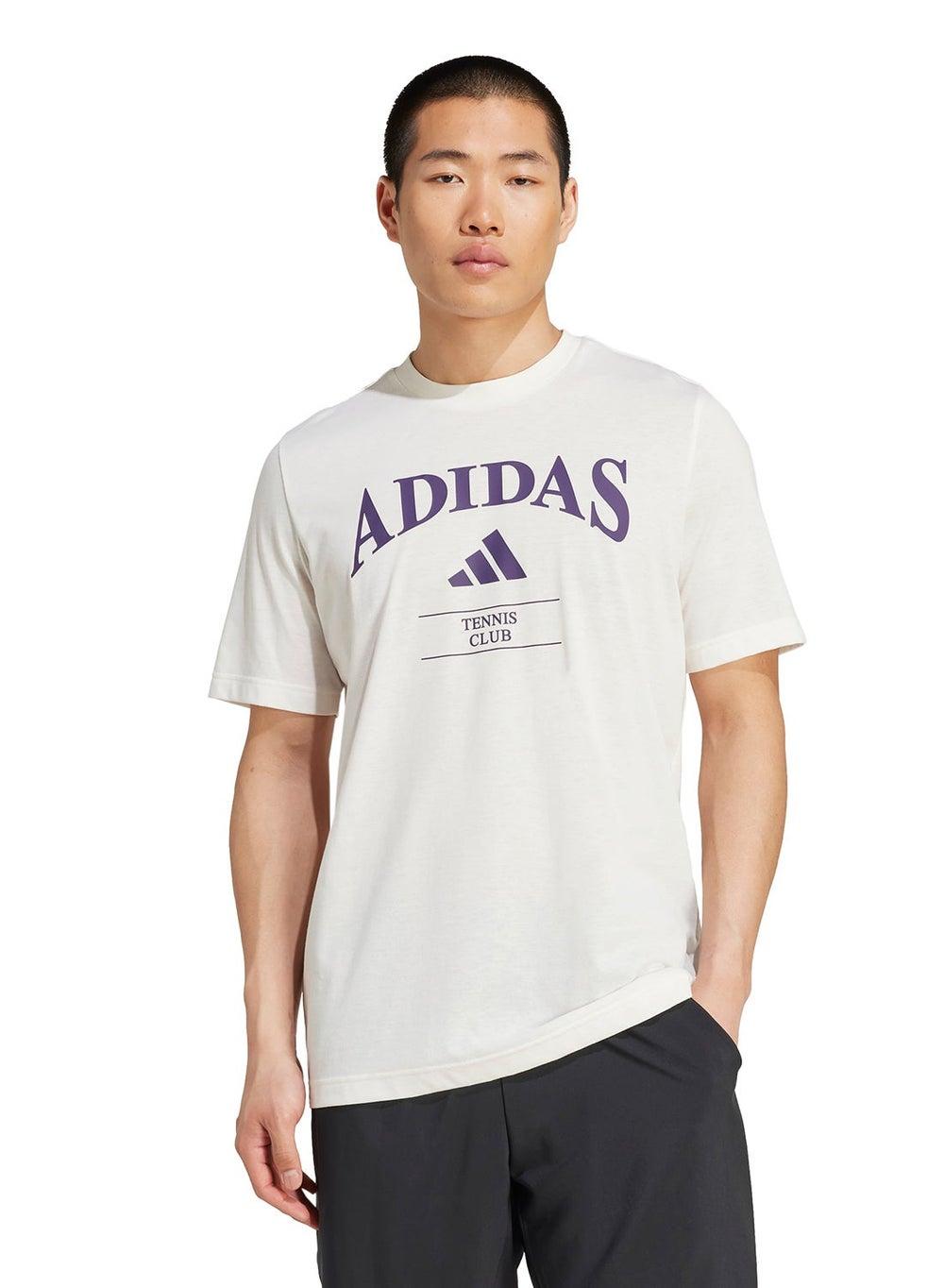 Adidas Heritage Graphic Tee KA0996 Retro Tennis Style - Image 1