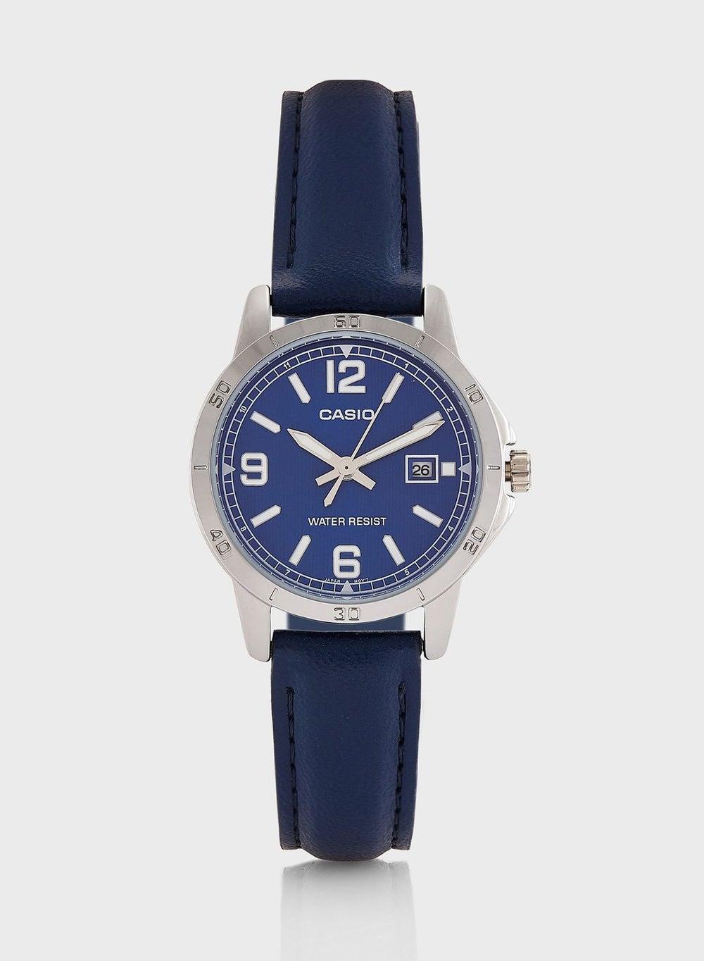 Casio LTP V004L 2BUDF Blue Analog Watch - Image 1