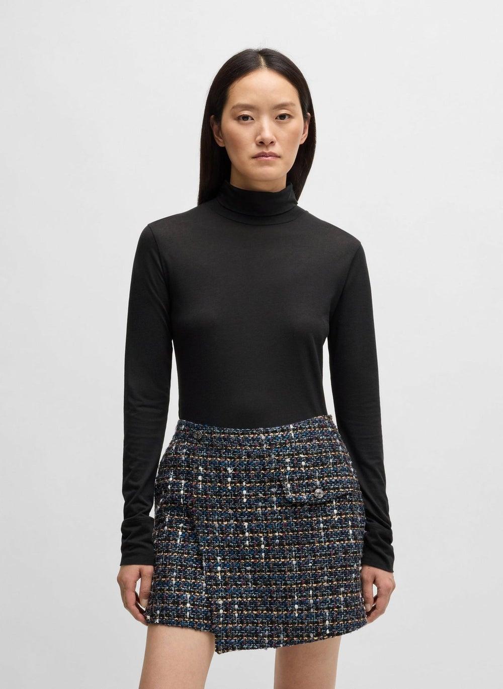 BOSS Slim-Fit Rollneck Jersey Top 50502856001 - Image 1