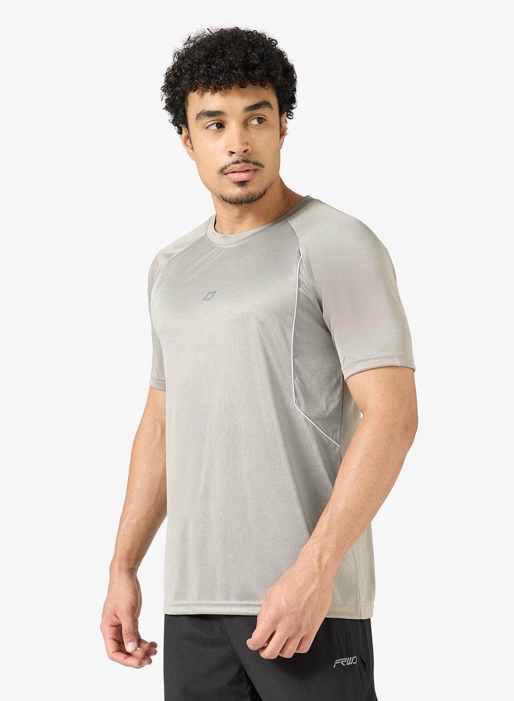 Zopts294 Grey Training Activewear T-Shirt - Image 1
