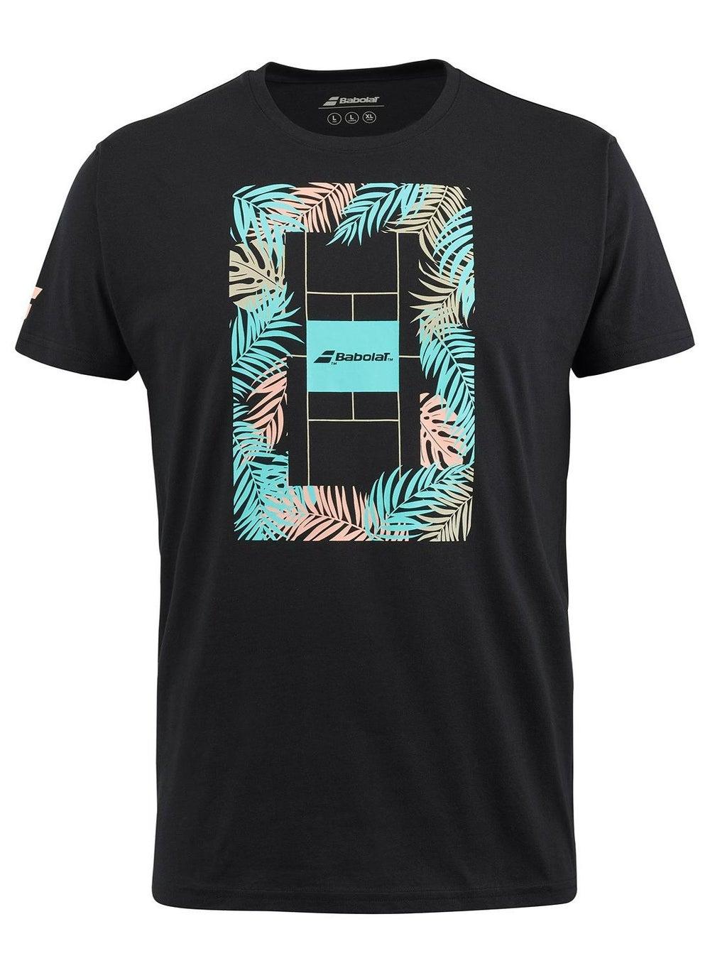 Babolat Men’s Message Tee 4MS24445-2000 Black - Image 1
