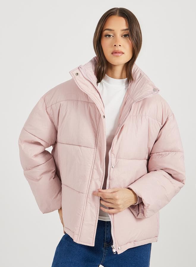 Light Pink Oversized Padded Jacket 7009471347 - Image 1