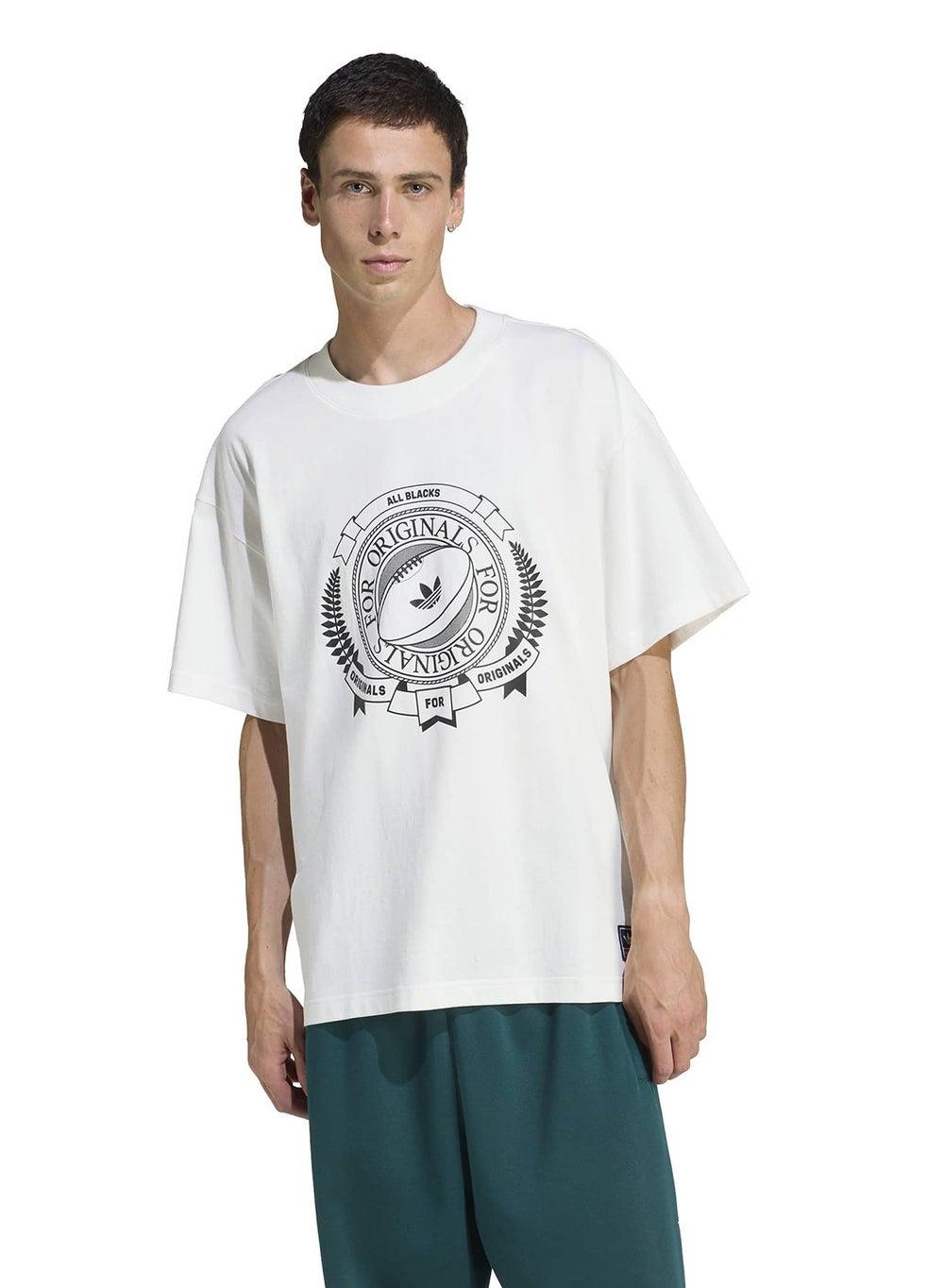 adidas Originals All Blacks Logo Graphic T-Shirt KG4649 - Image 1