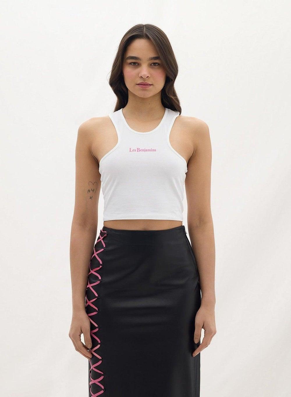 Les Benjamins 006 Cropped Cotton Tank Top - Image 1