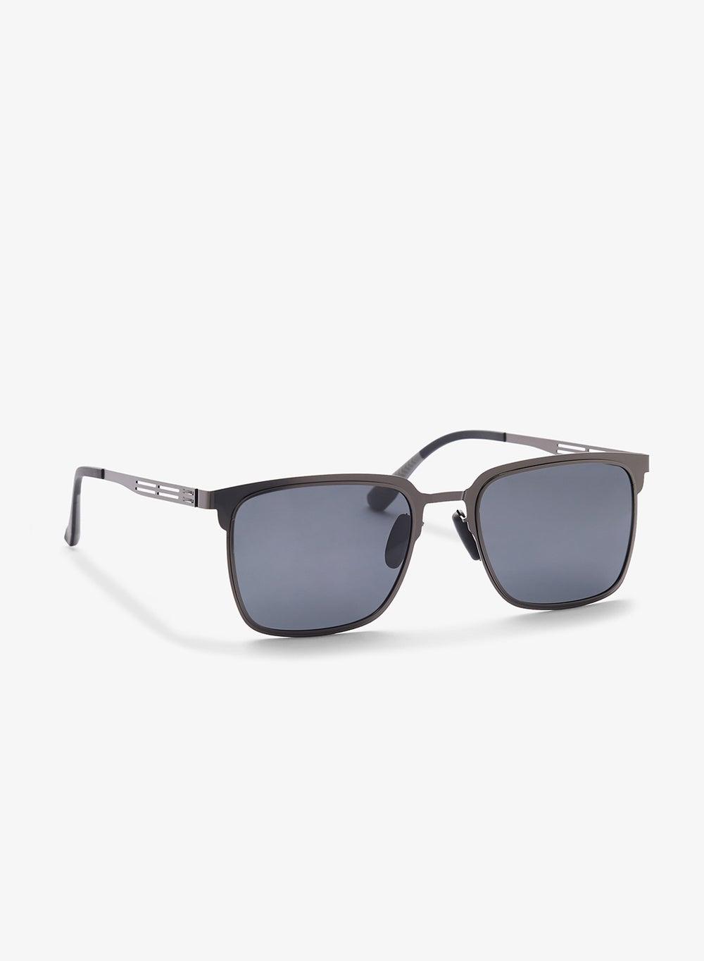 Tims9808 Polarized Wayfarer Sunglasses Gun/Black - Image 1