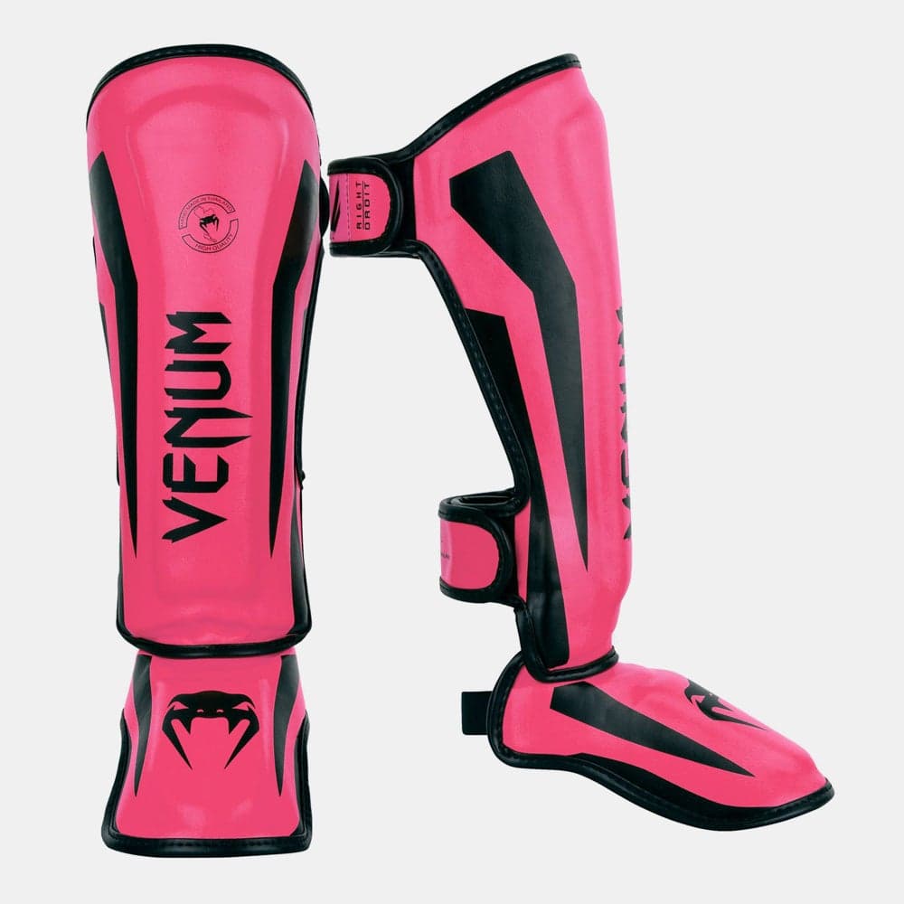 Kids' Elite Shin Guards Semi-Leather Pink Edition. - Image 1