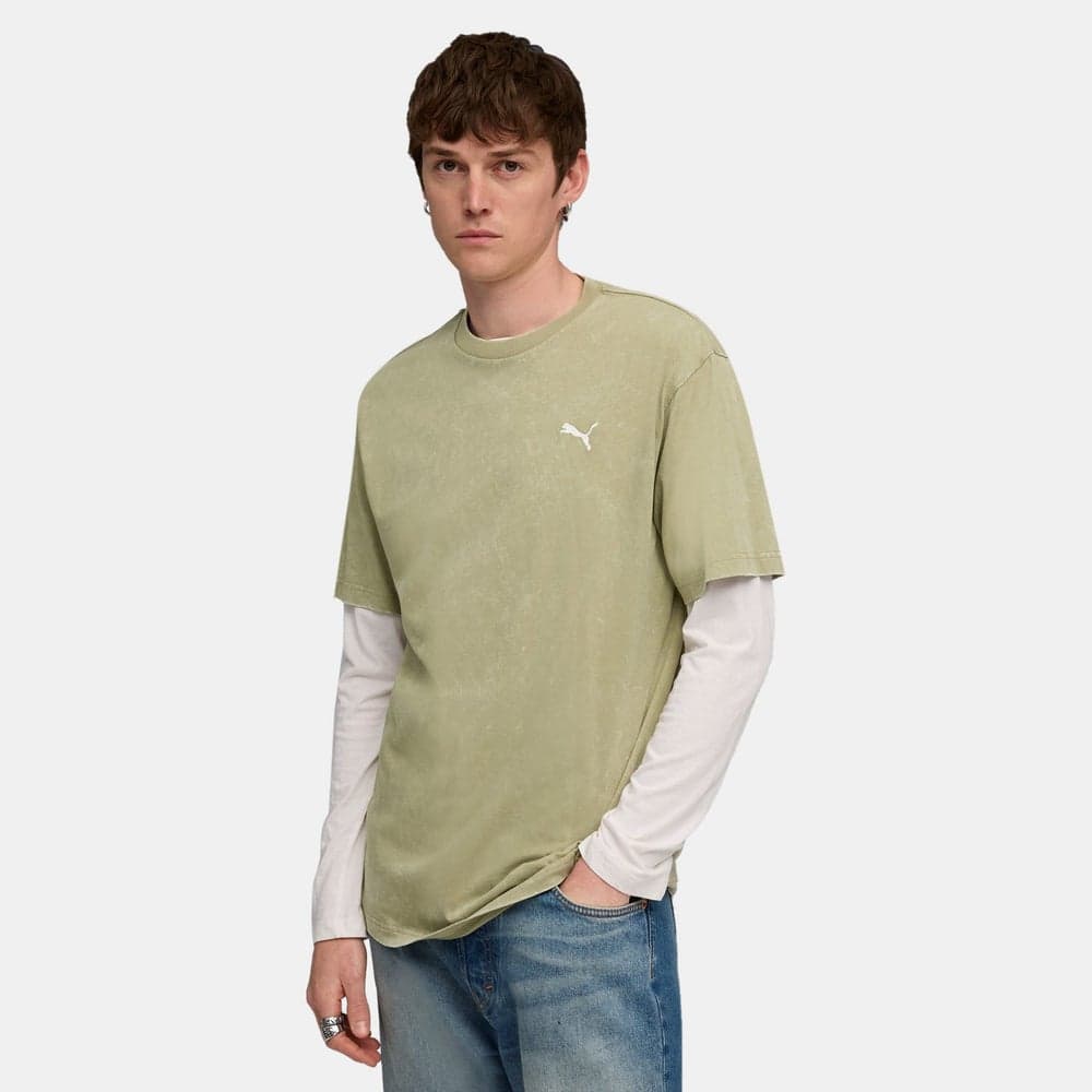PUMA PM68804882 Essential Elevated Wash T-Shirt - Image 1
