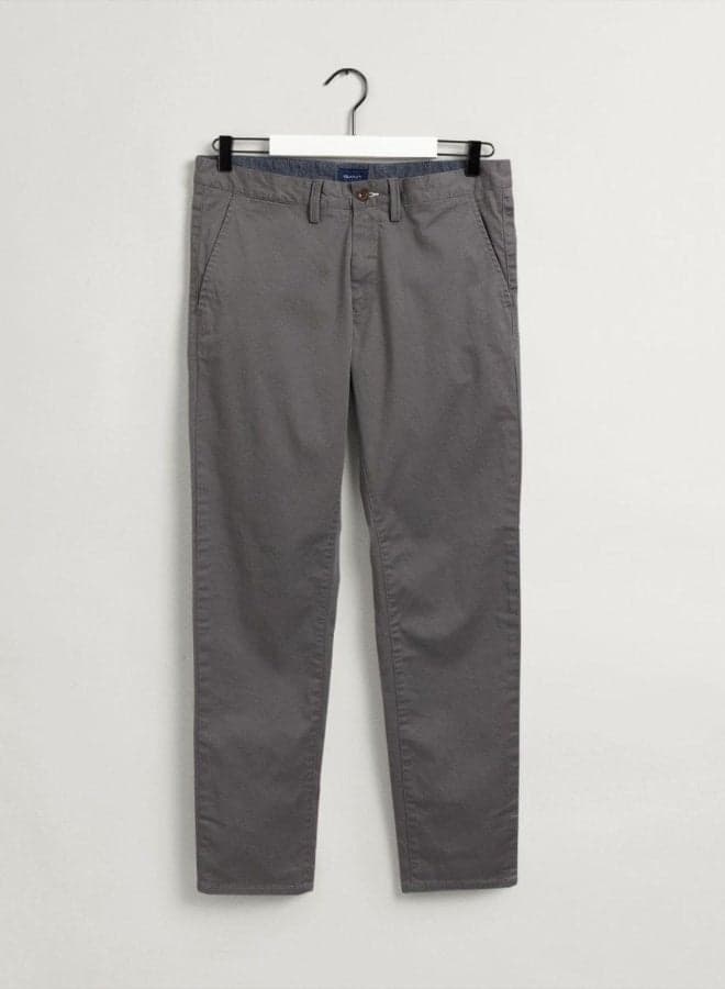 Gant Hallden Slim Fit Twill Chinos Grey - Image 1