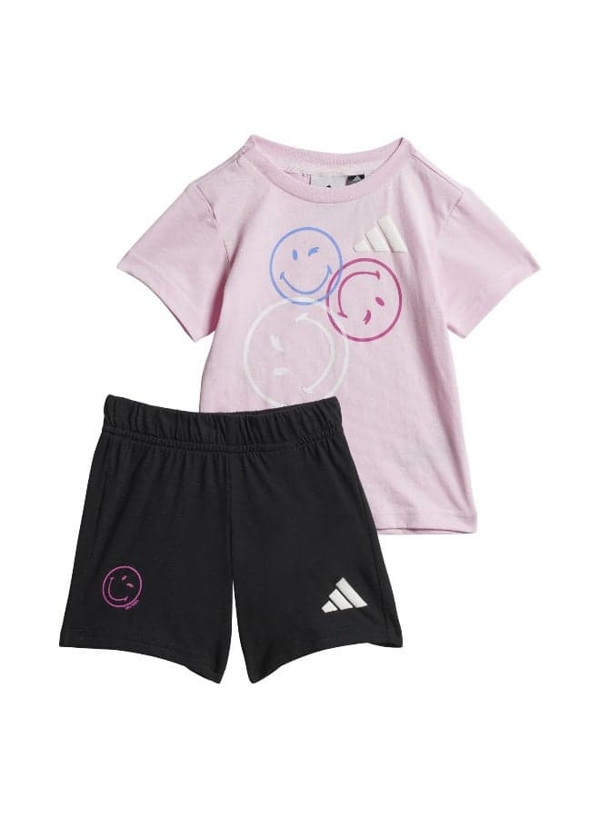 Adidas X SmileyWorld Summerset Kids Tee & Shorts - Image 1
