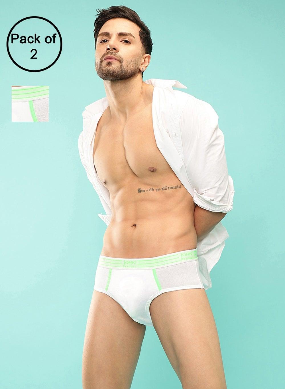 John Players JBF043M18 Cotton Briefs Twin Pack - Image 1