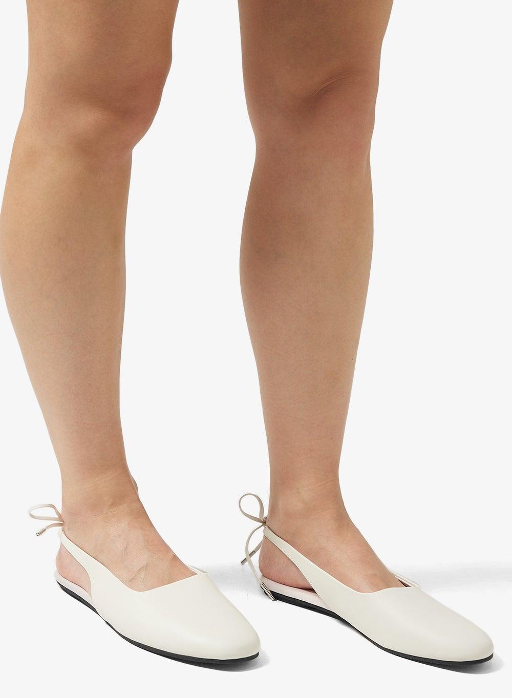 Nappa Leather Slingback Ballerina Flats Hw0Hw02655Yas - Image 1