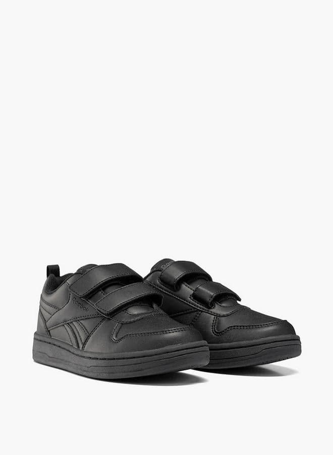 Kids Panelled School Shoes 100202440 Velcro Fit - Image 1