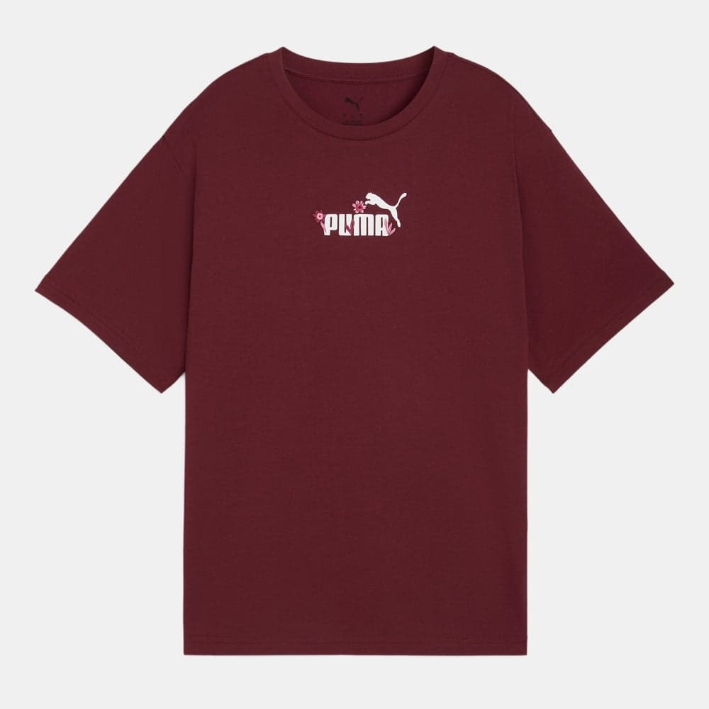 PUMA Essentials Nature 2.0 Women's T-Shirt Red - Image 1
