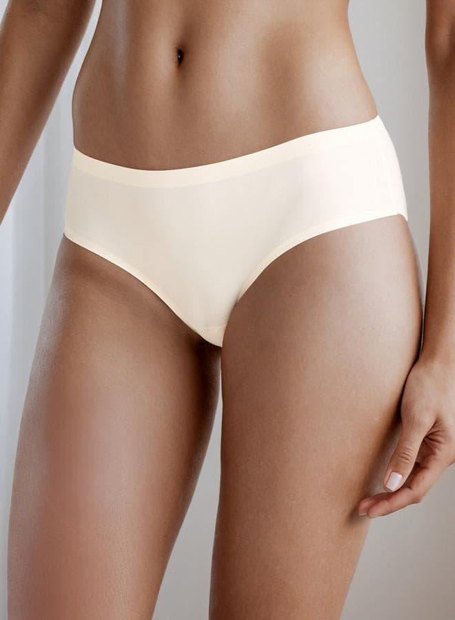 Beige Polyamide Briefs with Soft Elastic Waistband - Image 1