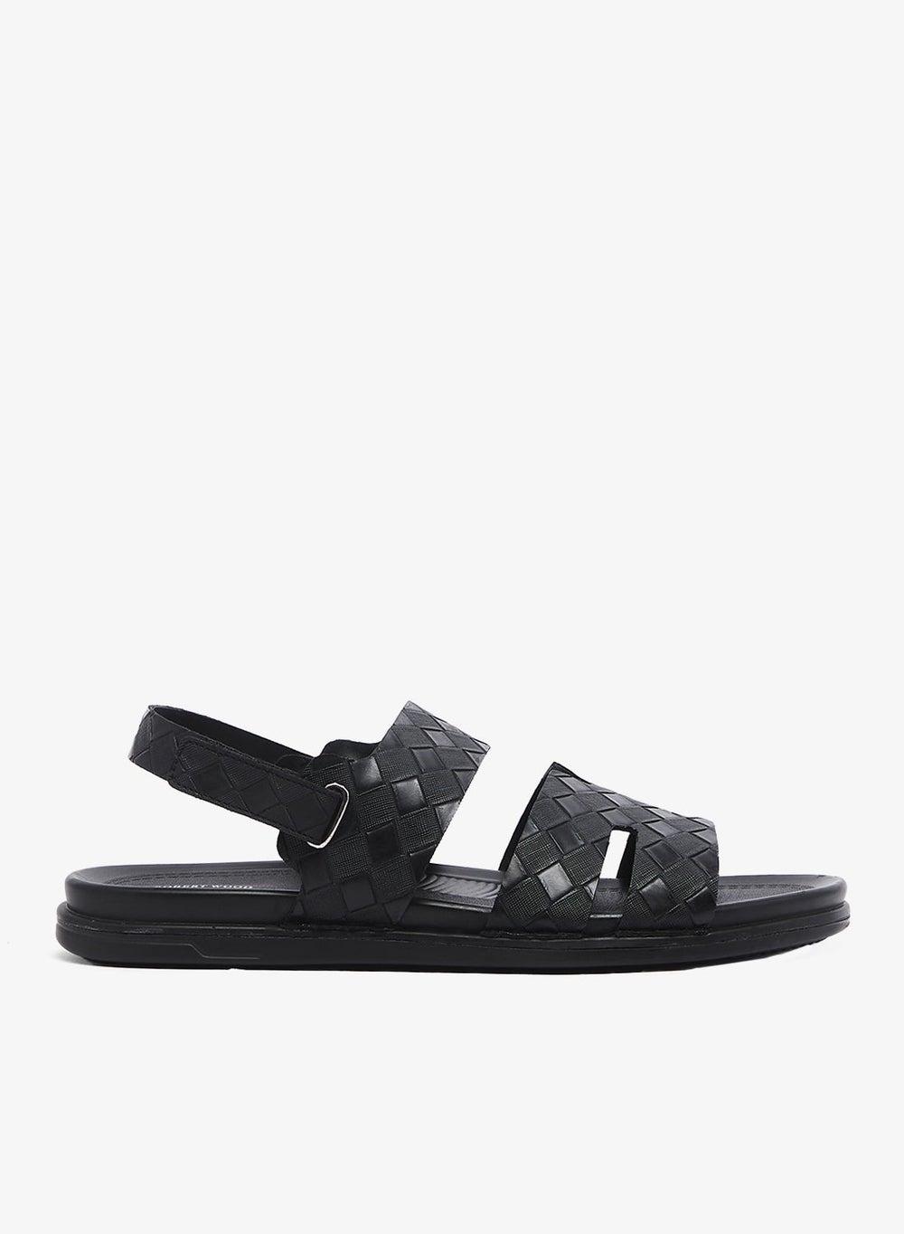 NB 948 Comfort Footbed Black Sandals - Image 1