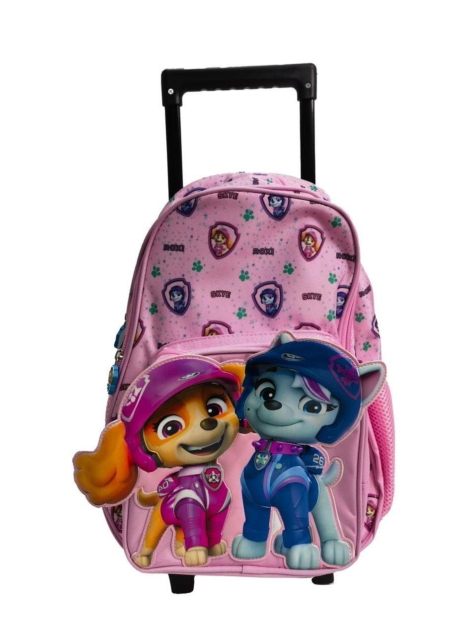 Paw Patrol Pink Rolling Backpack 16" Skye Everest - Image 1