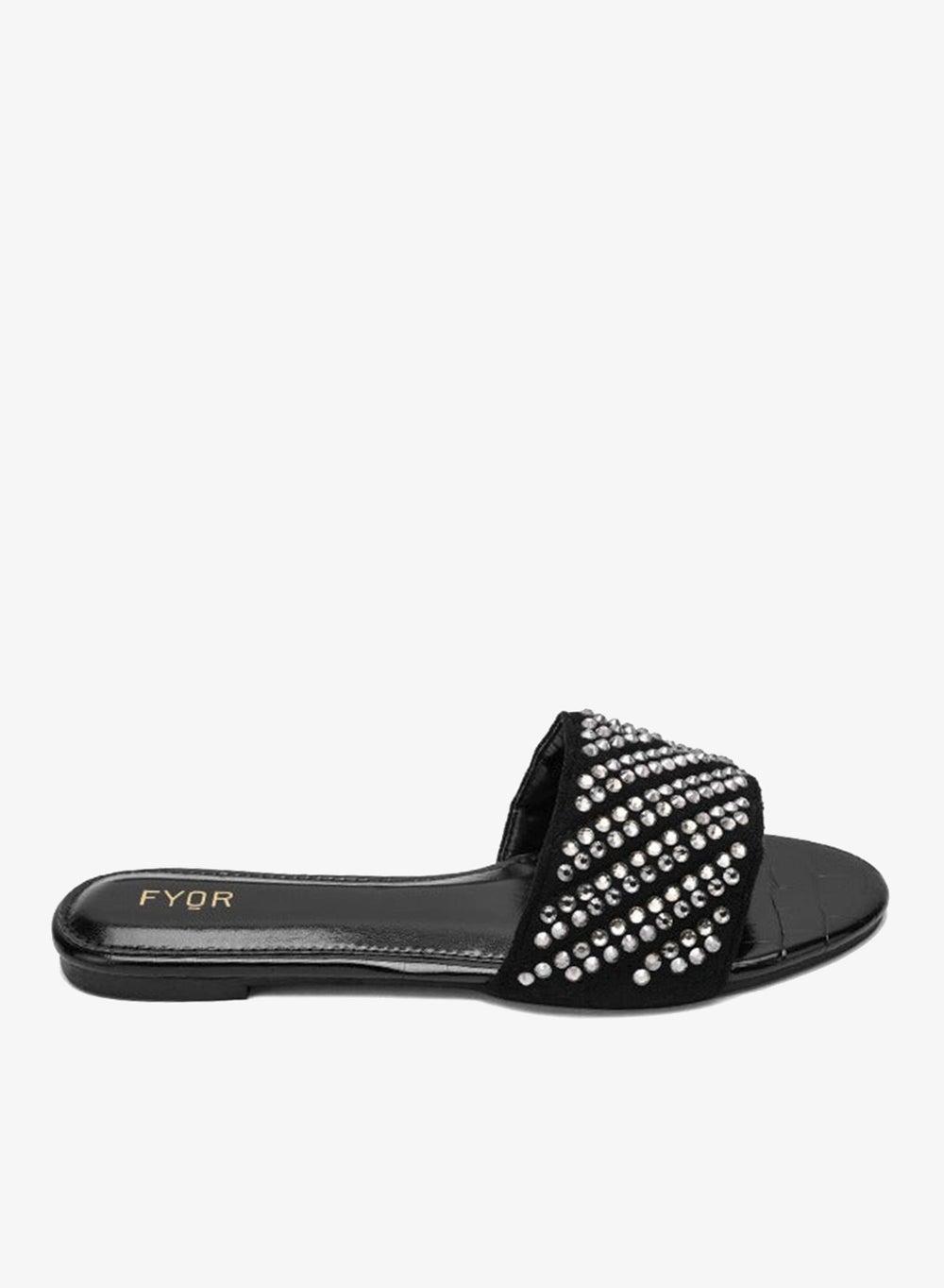 Crystal Embellished Wide Strap Flat MY 235 - Image 1