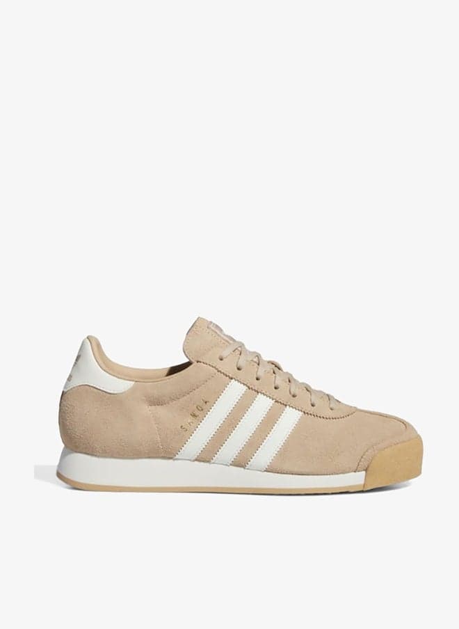 Samoa Beige Originals Leather Low-Top Sneakers - Image 1