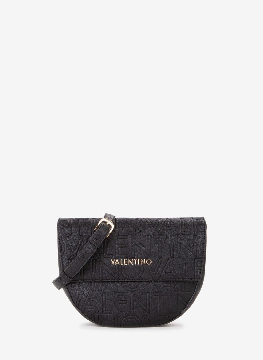 PANSY Monogram Black Shoulder Bag with Buckle - Image 1
