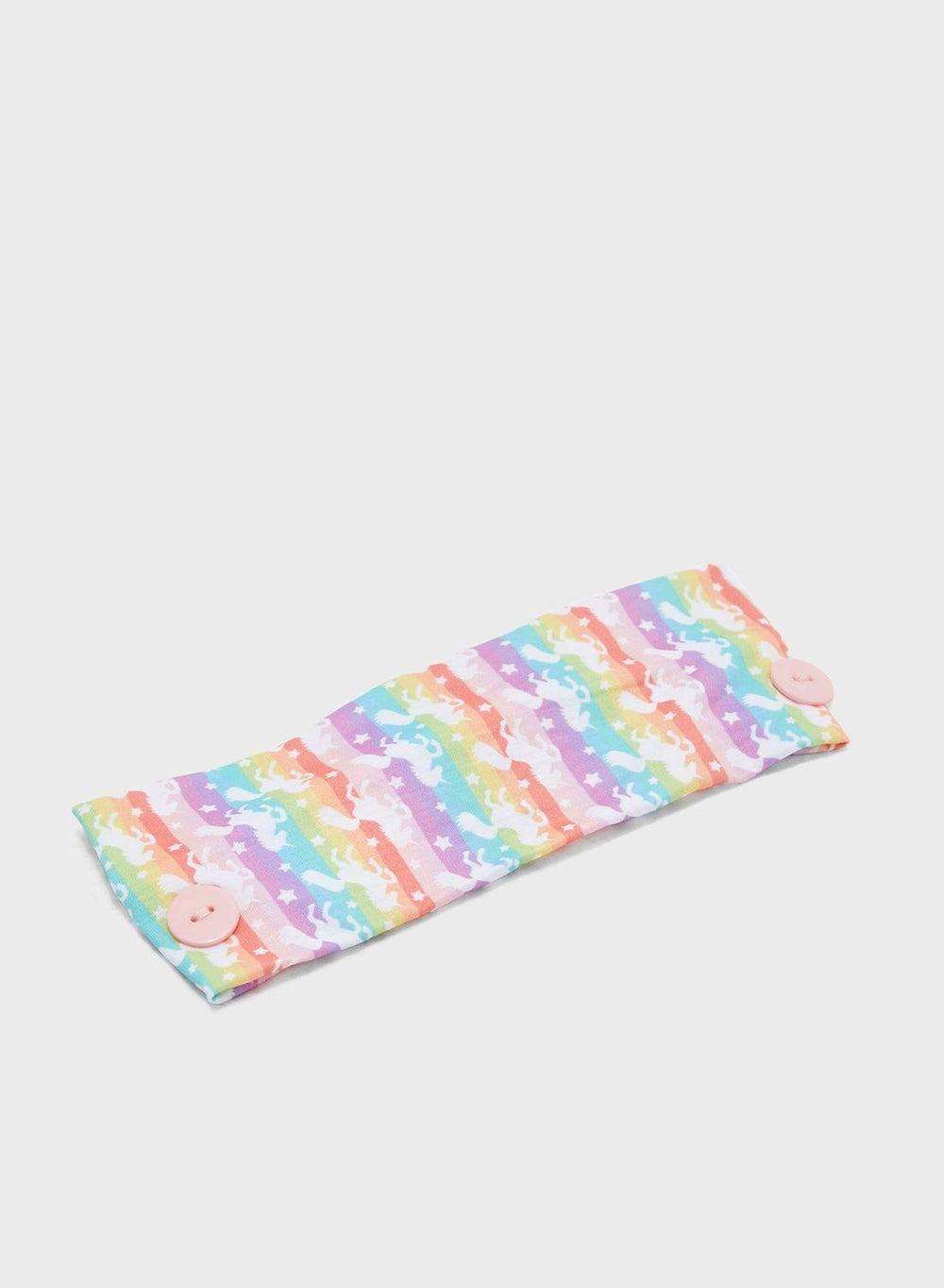 Girls Pink Unicorn Bow Headband Cl50440 - Image 1