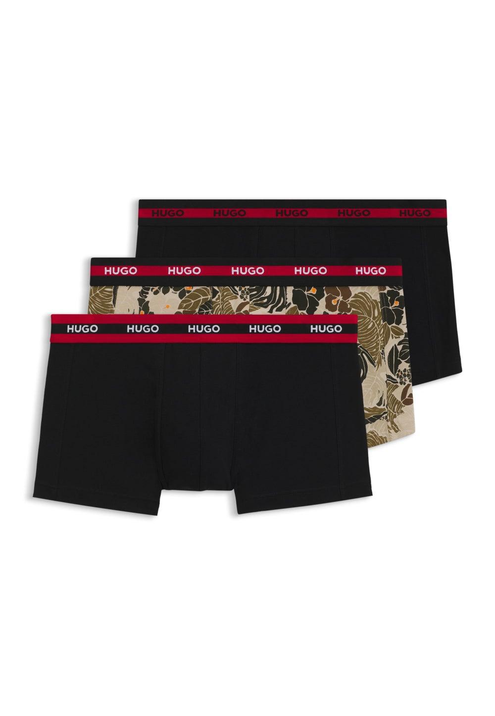 HUGO Stretch Cotton Trunks 3-Pack 50545668978 - Image 1
