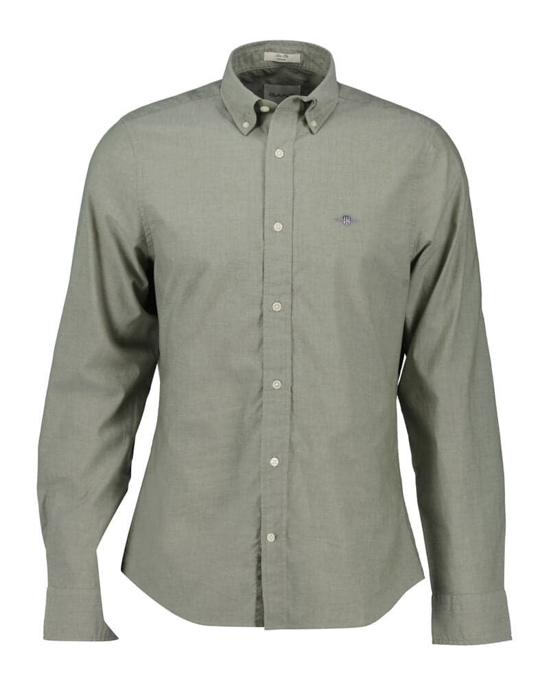 GANT Slim Classic Poplin Short Sleeve Shirt - Image 1