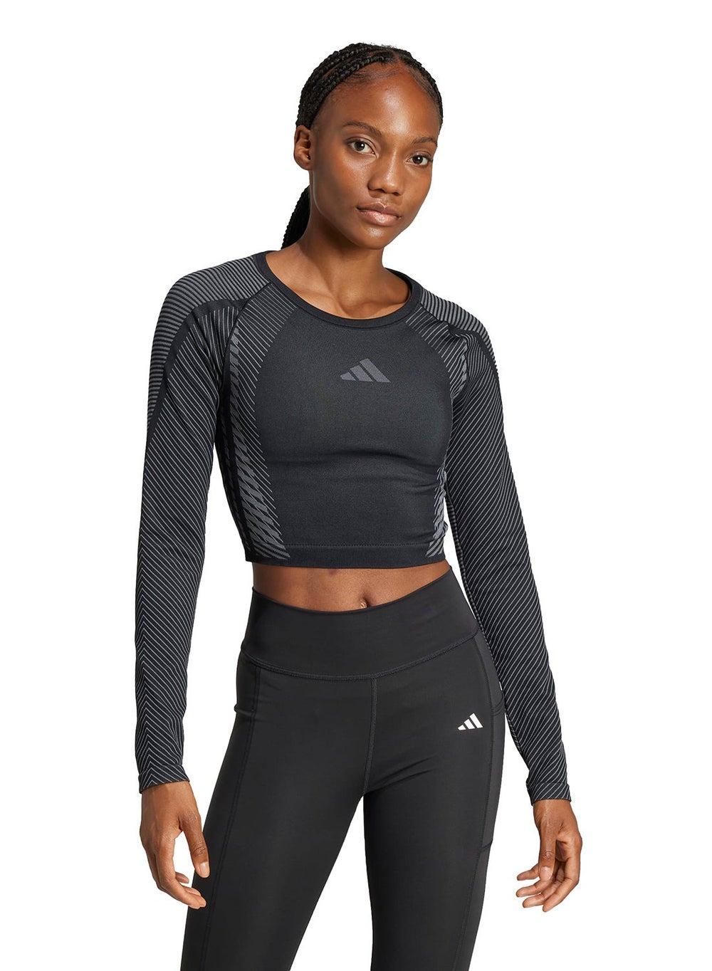 Adidas Seamless Cropped Training T-Shirt Jh1364 - Image 1