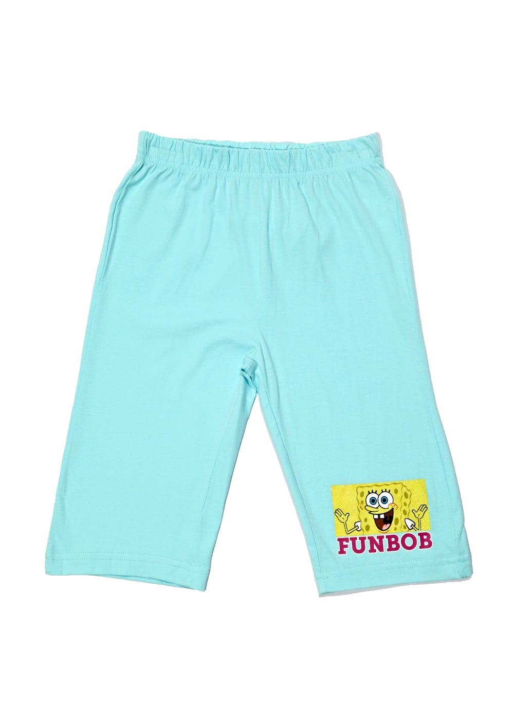 SpongeBob Girls Aqua Play Shorts - Image 1