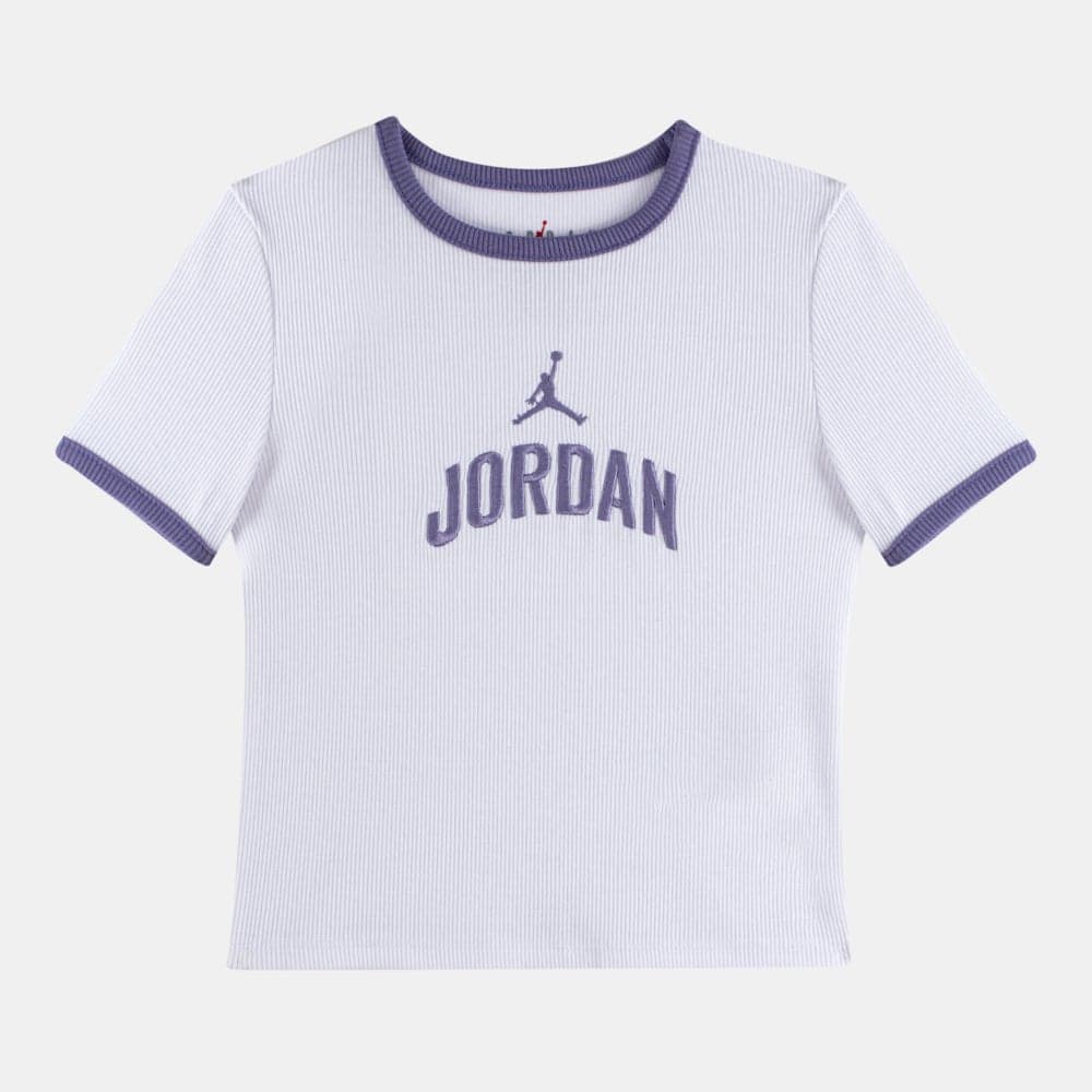 Nike Kids Semi-Cropped T-Shirt Nk45F077 Black - Image 1