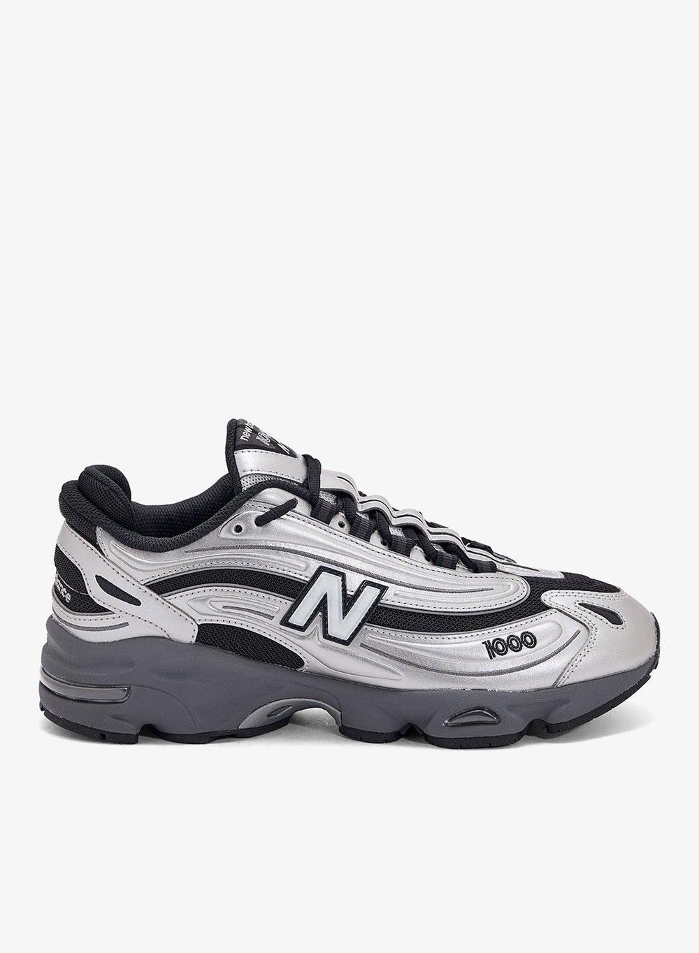 1000 Retro Tech Sneakers Silver M1000Egrd - Image 1