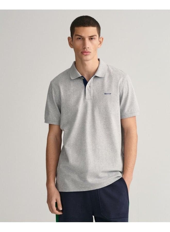GANT Contrast Piqué Cotton Polo Shirt - Image 1