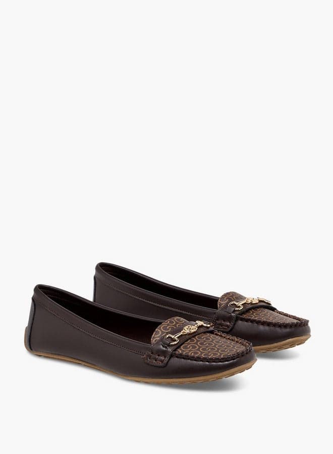 LCJ 2024515 Monogram Slip-On Loafers Brown - Image 1