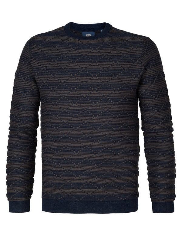 Men’s Sky Captain Knit Round Neck Sweater - Image 1