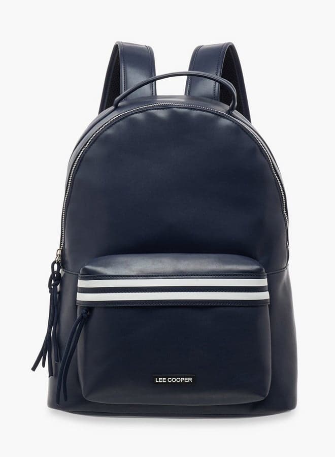 Navy PU School Backpack GL 202411 Adjustable Straps - Image 1